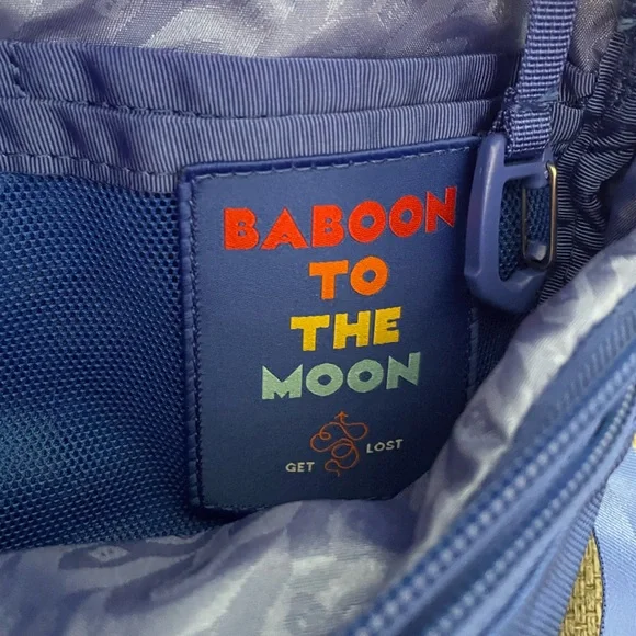 Baboon to the Moon Blue Crossbody Bag- never used - Picture 2 of 6